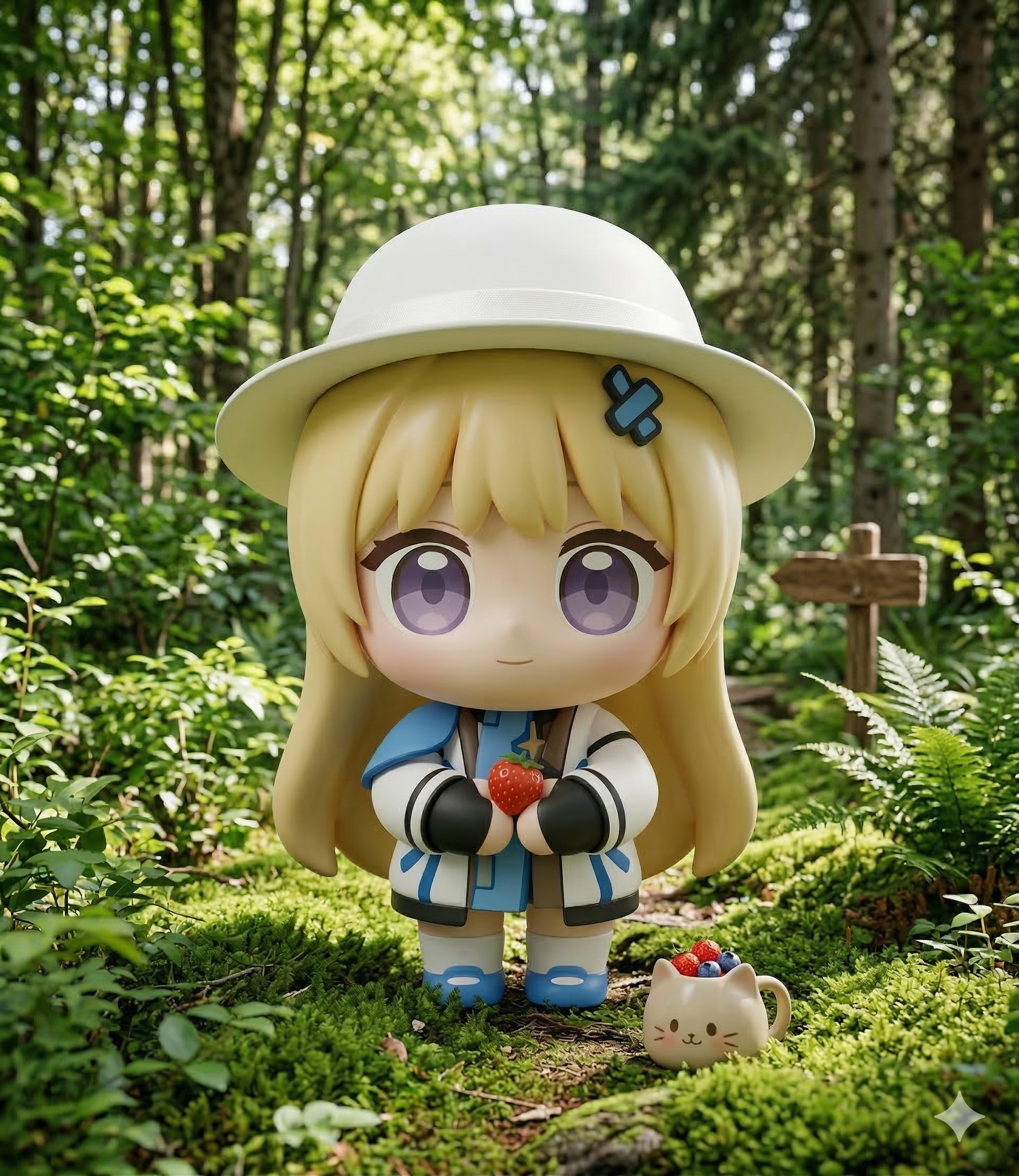 Pibi Chubi in forest